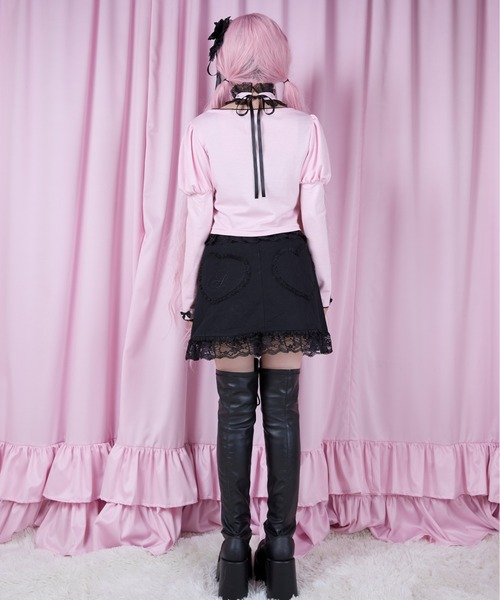 AVENCHUMU tシャツ Love heart's cake angel choker t-shirt