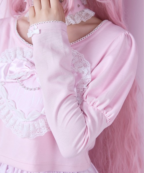 AVENCHUMU tシャツ Love heart's cake angel choker t-shirt