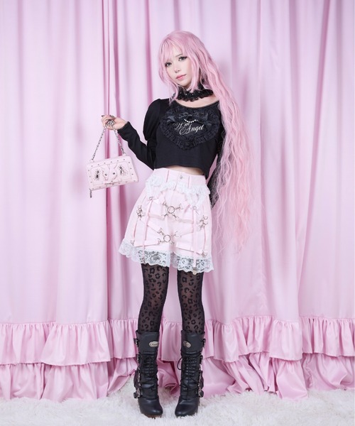 AVENCHUMU tシャツ Love heart's cake angel choker t-shirt