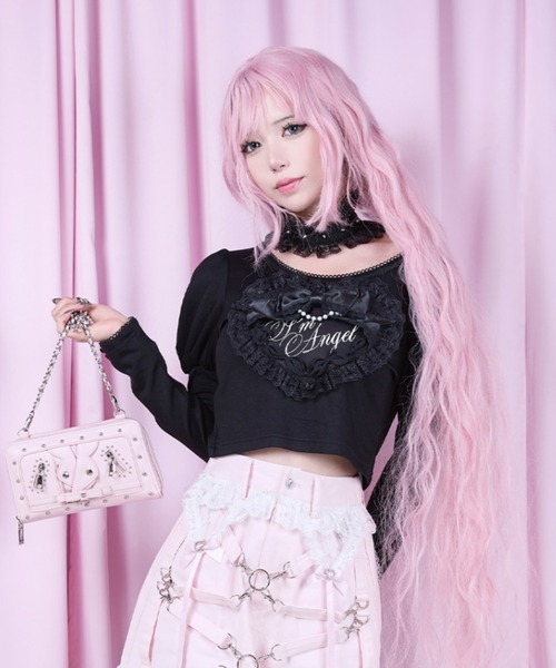 AVENCHUMU tシャツ Love heart's cake angel choker t-shirt