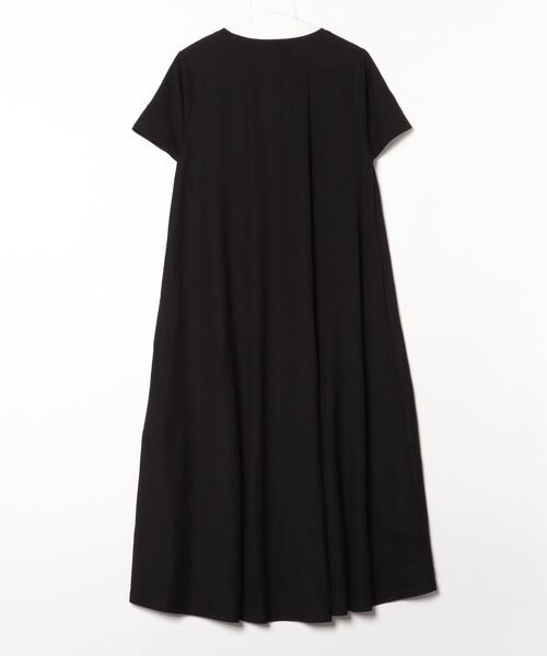 「OMNES Another Edition」 半袖ワンピース FREE ブラック レディース_画像2