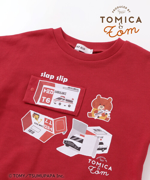 SLAP SLIP（スラップスリップ） トレーナー 「トミカとトム×SLAPSLIP