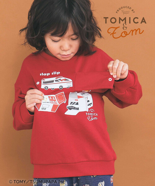 SLAP SLIP（スラップスリップ） トレーナー 「トミカとトム×SLAPSLIP
