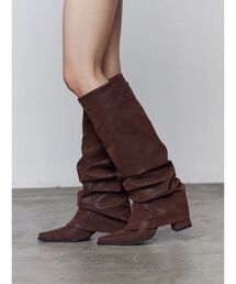 【新品】EMODA　カバータンクブーツ　ブラウン　S　ナウシカ風　定価1.6万円 新品】EMODA カバータンクブーツ ブラウン S ナウシカ風 定価1.6万円