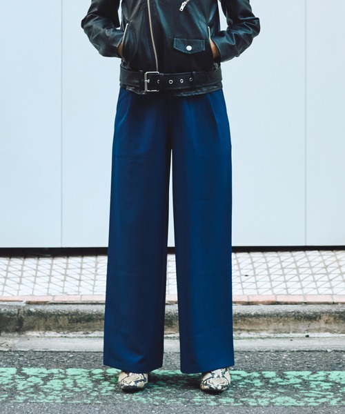 PUNYUS（プニュズ） パンツ 2タックカラーパンツ レディース メンズ