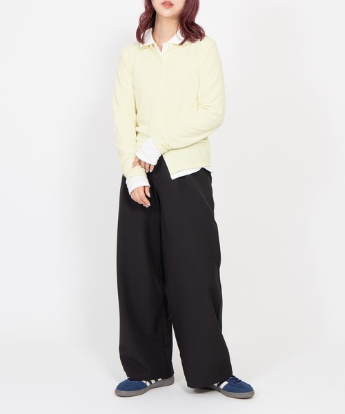 カラー ボトムス 2 PUNYUS（プニュズ） パンツ 2タックカラーパンツ レディース メンズ