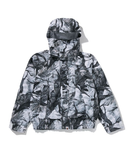 エイプ　リバーシブル　ナイロンジャケット　カモ柄　ワンポイントロゴ　ユニセックス A BATHING APE（アベイシングエイプ） ナイロンジャケット SOLID CAMO