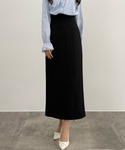 スカート ハイウエストジップIラインスカート(...の詳細画像5