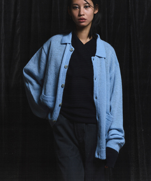 PULP/417EDIFICE カーディガン PULP / モヘヤブレンドニット