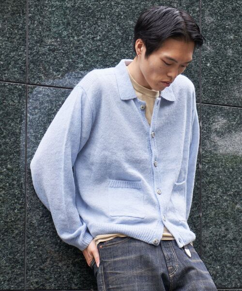 417 エディフィス（417 EDIFICE）/PULP / モヘヤブレンドニット カーディガン PULP/417EDIFICE カーディガン PULP / モヘヤブレンドニット