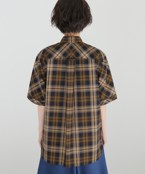 「VERMEIL par iena」 半袖シャツ FREE ブラウン レディース_画像7