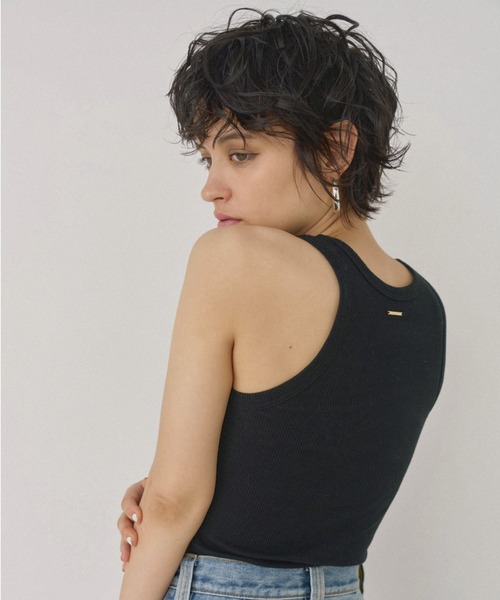 「ALEXIA STAM」 ノースリーブトップス FREE モカ レディース_画像7