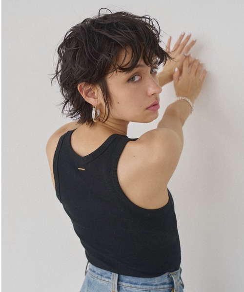 「ALEXIA STAM」 ノースリーブトップス FREE モカ レディース_画像9