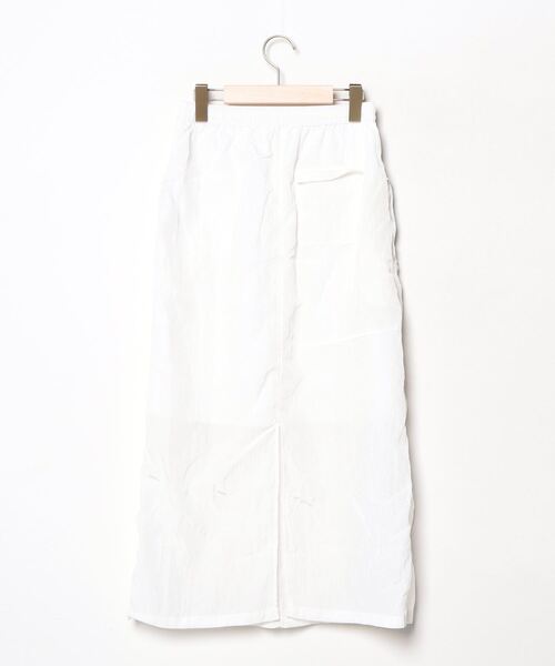 【新品】eldo エルド　ピンタックロングスカート　ホワイト ELENDEEK（エレンディーク） ロングスカート 01 ホワイト レディース