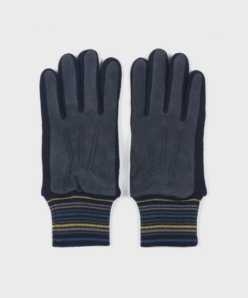 Paul Smith（ポール・スミス） 手袋 マルチボーダーリブ スウェード