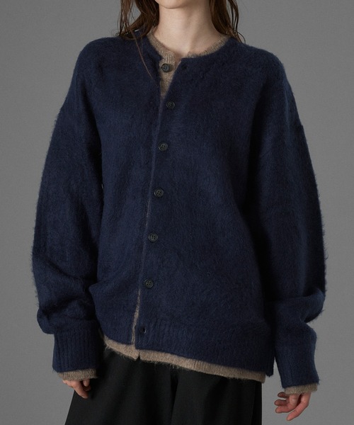 【新品未使用タグ付】OHGA CHARMANTカーディガン ネイビー KZN205 カゼン ナースウェア カーディガン 男女兼用 長袖 両腰ポケット