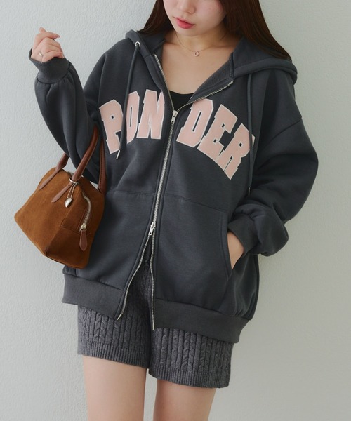 ANOTHER BRANCH OLIVE des OLIVE パーカー BIGロゴZIPパーカー