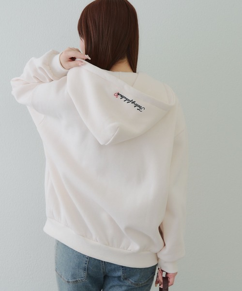 ANOTHER BRANCH OLIVE des OLIVE パーカー BIGロゴZIPパーカー