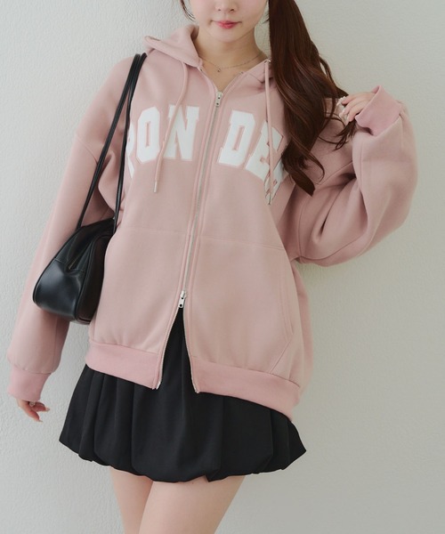 ANOTHER BRANCH OLIVE des OLIVE パーカー BIGロゴZIPパーカー