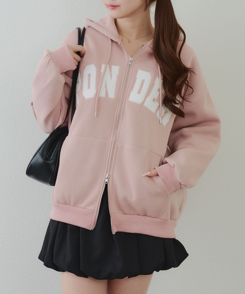 ANOTHER BRANCH OLIVE des OLIVE パーカー BIGロゴZIPパーカー