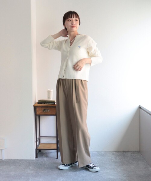 「fredy emue」 カーディガン 38 オフホワイト レディース_画像2