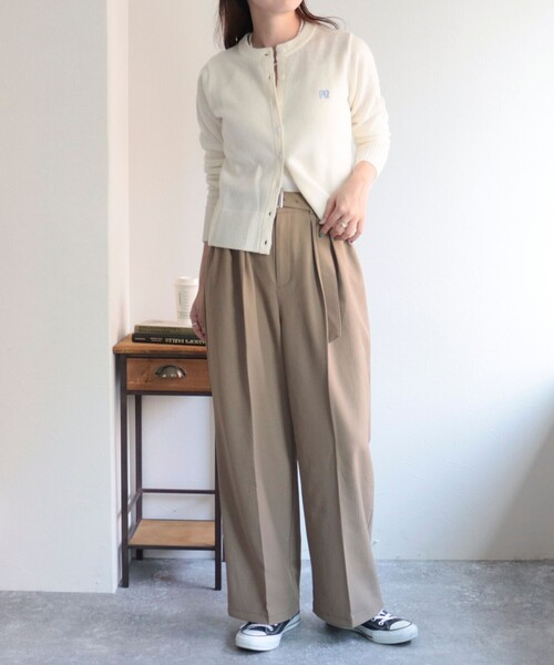 「fredy emue」 カーディガン 38 オフホワイト レディース_画像4