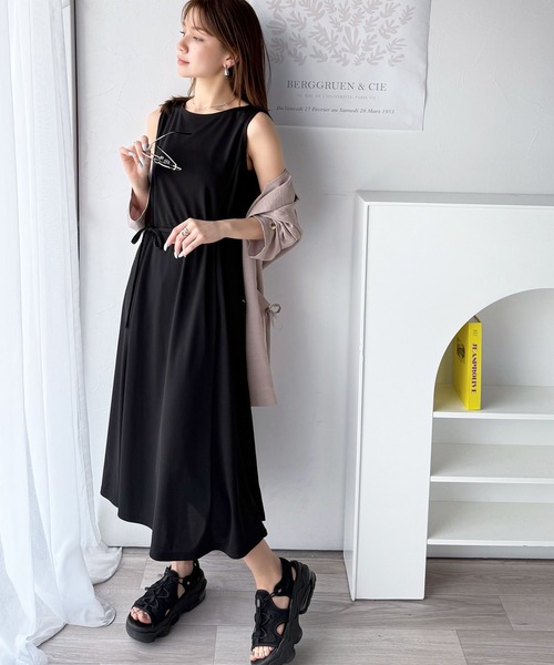 「classicalelf」 ノースリーブワンピース MEDIUM ブラック レディース_画像9