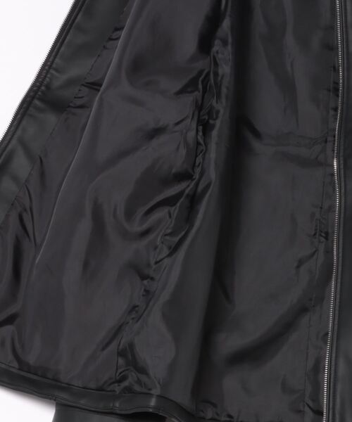 「NYLAUS」 ライダースジャケット 4L ワイン メンズ_画像3