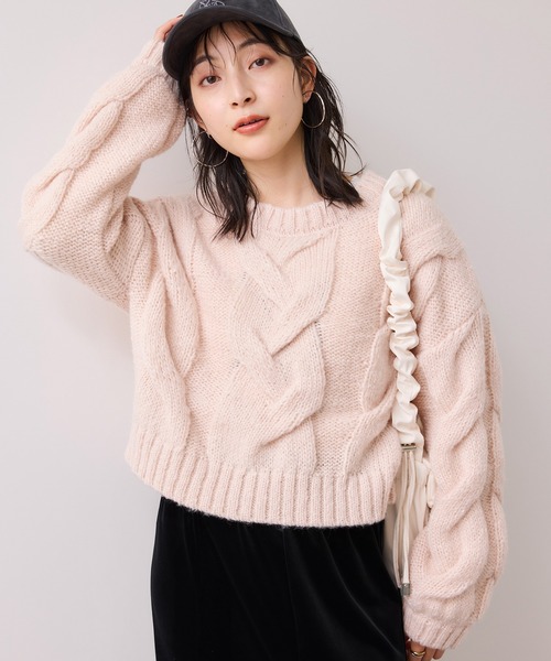 VIS（ビス） ニット セーター ケーブルコンパクトニット レディース