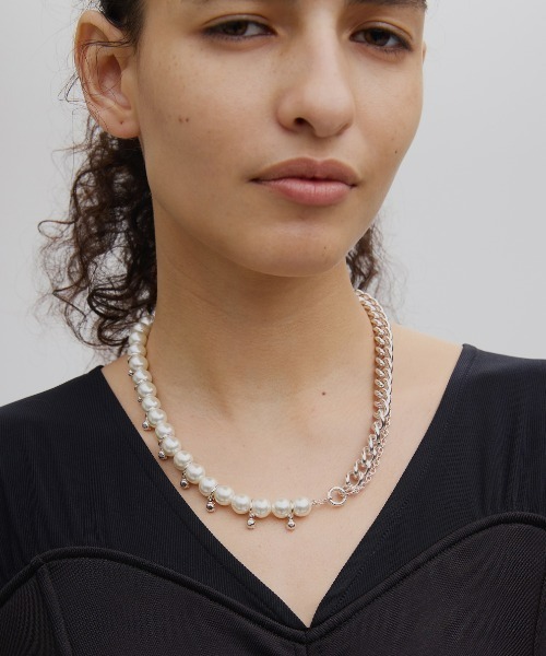 Ameri（アメリ） ネックレス UND NICKEL FREE FAKE PEARL DOCKING