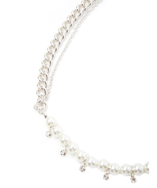Ameri（アメリ） ネックレス UND NICKEL FREE FAKE PEARL DOCKING