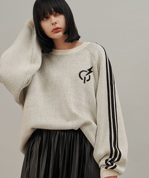 SeeSew セーター ニット 「UNISEX」LINE KNIT PULLOVER/ラインニット