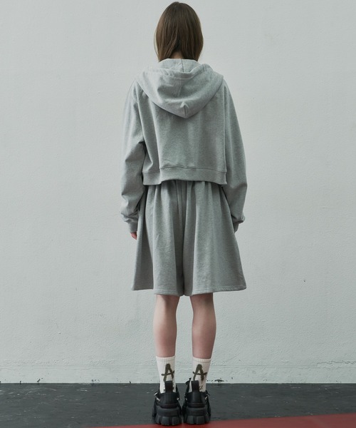 「AIVER」 ジップアップパーカー SMALL グレー レディース_画像2