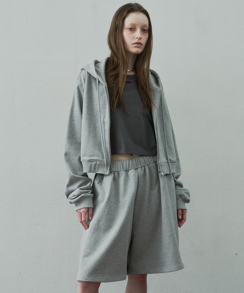 「AIVER」 ジップアップパーカー SMALL グレー レディース_画像4