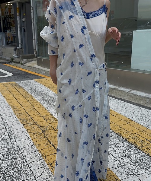 Ameri（アメリ） ワンピース DOT FLOWER VEIL DRESS : ZOZOTOWN Yahoo