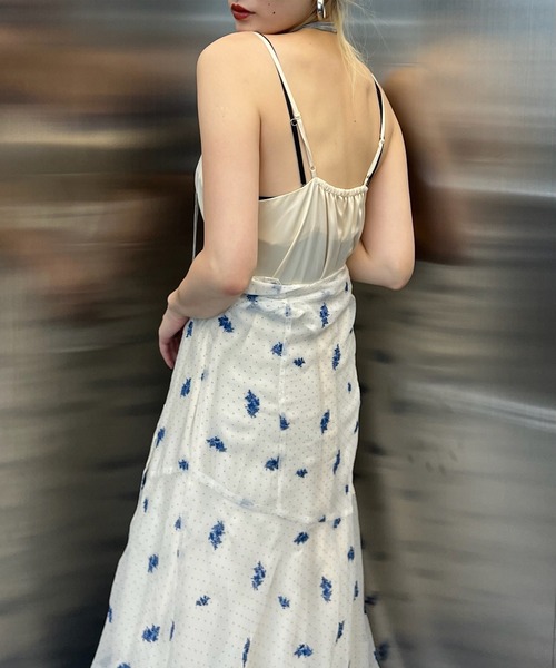 Ameri（アメリ） ワンピース DOT FLOWER VEIL DRESS : ZOZOTOWN Yahoo