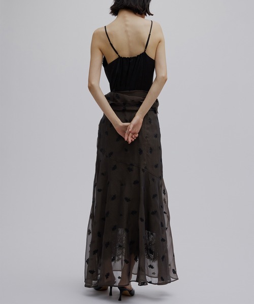 Ameri（アメリ） ワンピース DOT FLOWER VEIL DRESS : ZOZOTOWN Yahoo