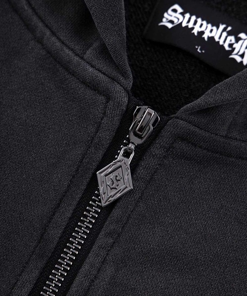 SUPPLIER（サプライヤー） ジップアップパーカー L ブラック メンズ