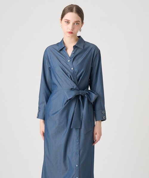 美品★定価52800円★アナイ★コットンナイロンブロードシャツ ワンピース★38 美品☆定価52800円☆アナイ☆コットンナイロンブロードシャツ