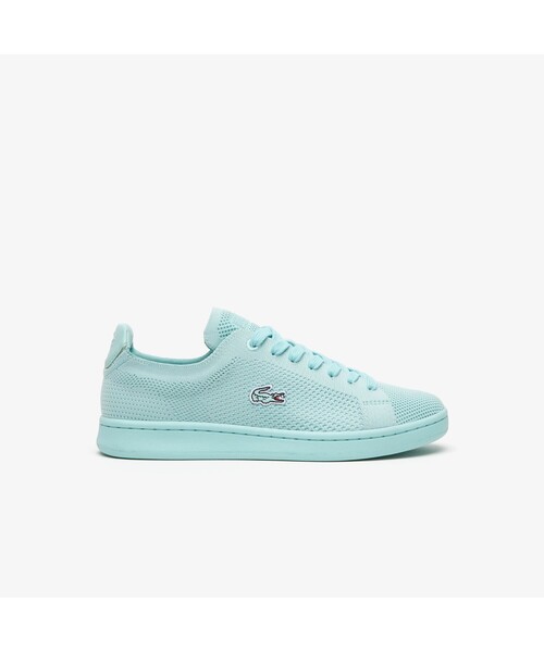 「LACOSTE」 ローカットスニーカー 24.5cm ホワイト×グリーン レディース_画像6