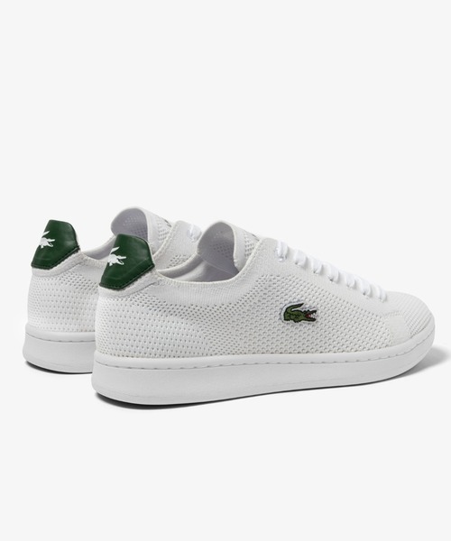 「LACOSTE」 ローカットスニーカー 24.5cm ホワイト×グリーン レディース_画像9