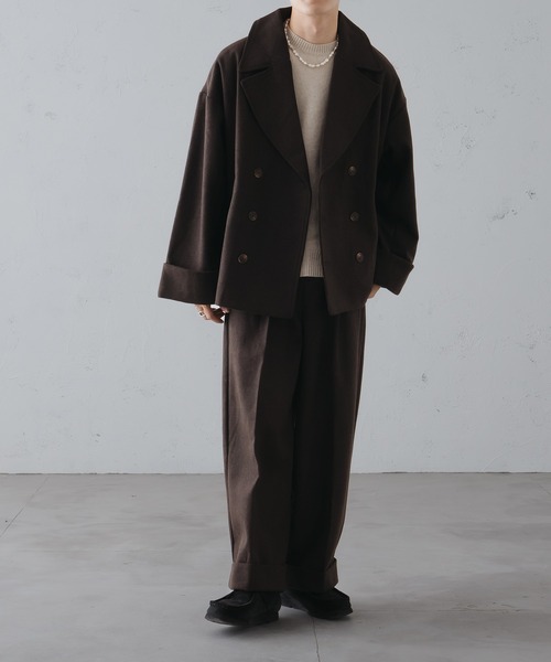 epnok スラックス MEDIUM ダークブラウン メンズ : ZOZOTOWN Yahoo!店