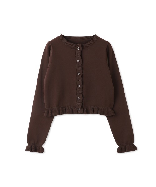 「QUEENS COURT」 ニットカーディガン M ダークグレー レディース_画像2