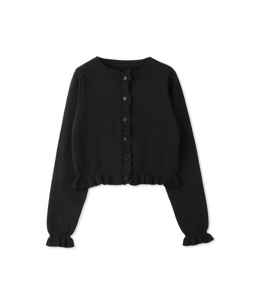 「QUEENS COURT」 ニットカーディガン M ダークグレー レディース_画像3