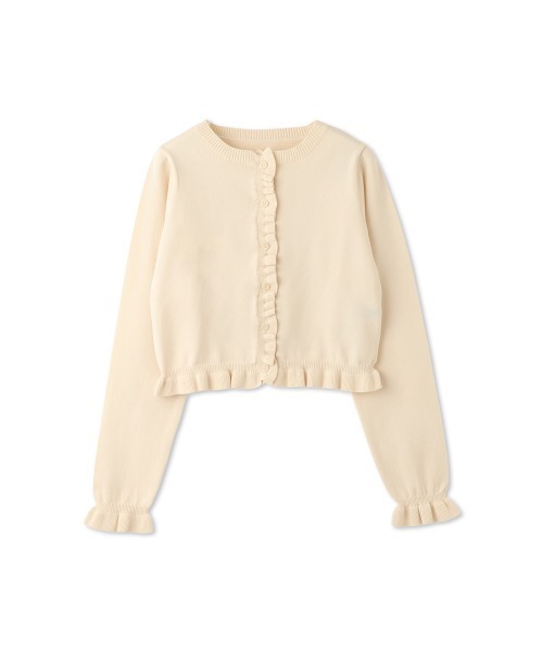 「QUEENS COURT」 ニットカーディガン M ダークグレー レディース_画像4