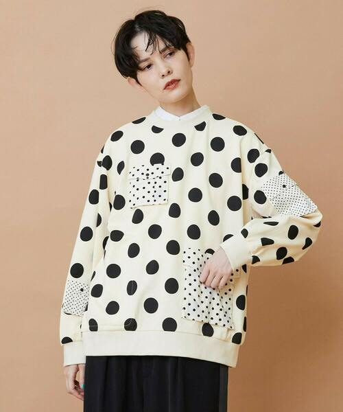 FRAPBOIS（フラボア） トレーナー スウェット ポケドット スウェット