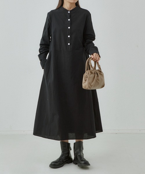 「MAISON DE THERESE」 長袖ワンピース FREE ブラック レディース_画像7