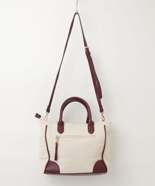 「cache cache」 2WAYバッグ FREE ワイン レディース_画像2