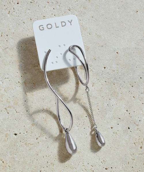 「GOLDY」 ピアス（両耳用） FREE シルバー レディース_画像4