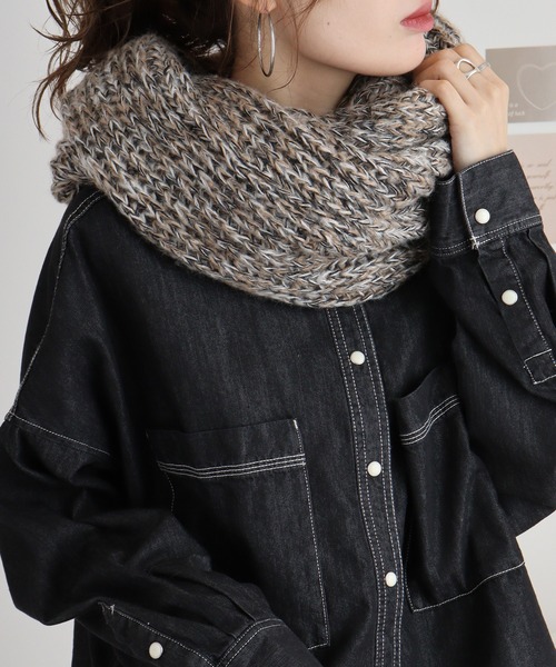 「FUNALIVE」 スヌード FREE グリーン メンズ_画像4